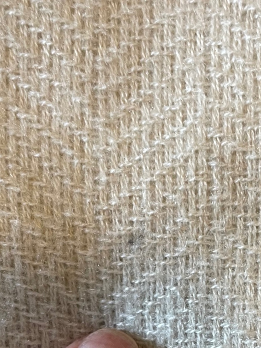 Minimalist Travel Wrap Neutral Cashmere Blend Miranda Plaid by Three Dots - Picture 8 of 9